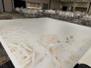 dance floor for a wedding in Cleveland 